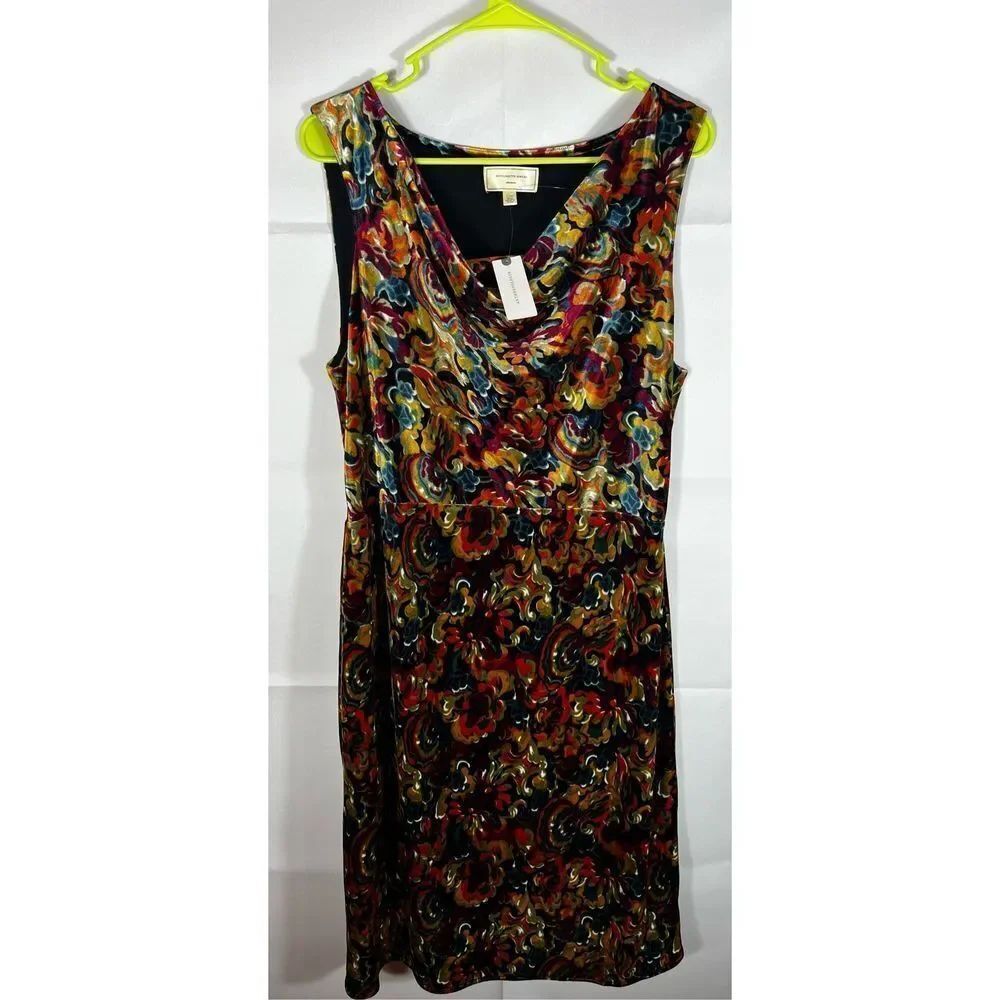 Anthropologie Moulinette Soeurs velvet floral dress